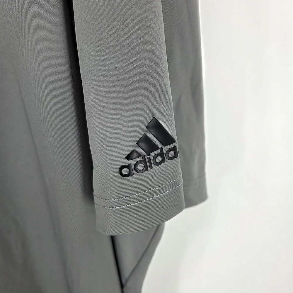 Adidas Dri Fit Golf Polo Shirt Gray Mens 4XLT Performance Short Sleeve